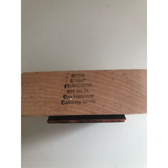 Francisco Rubber Stamp Gothic Lady with Candles Oval 1992 Vintage Wood Mounted - Picture 8 of 13